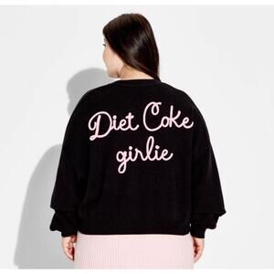 Women’s Diet Coke Girlie Graphic Cardigan - Limited Edition Sold Out - 3x